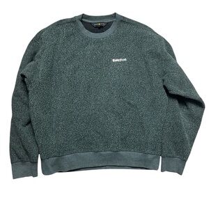 Teddy Fresh Textured Fleece Crewneck Pullover Metal Logo Size Medium